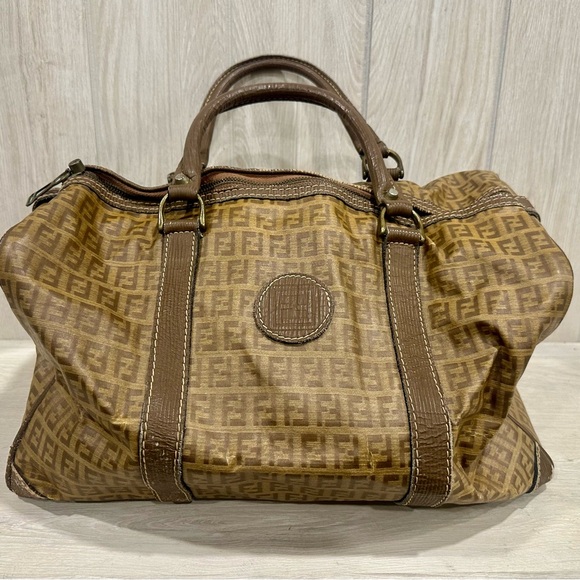 Vintage Fendi Zucca Mini Duffel Bag - Picture 2 of 13